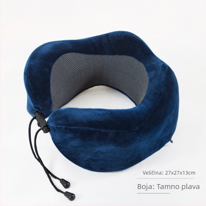 COSY.ST U‑oblikovani putni jastuk od memorijske pjene za letove i putovanja, lagan do 1 kg, moderni minimalisticki stil