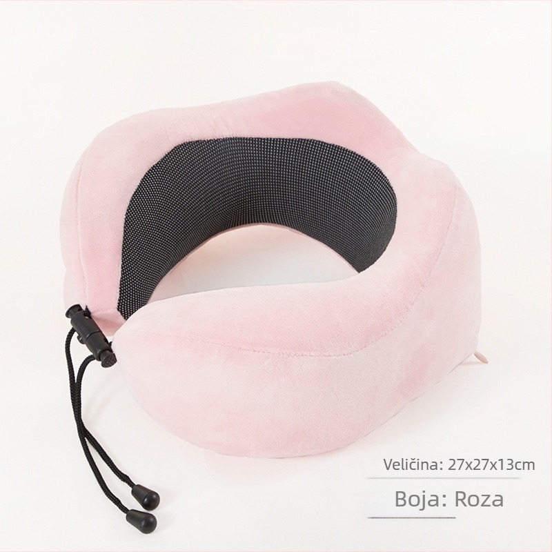 COSY.ST U‑oblikovani putni jastuk od memorijske pjene za letove i putovanja, lagan do 1 kg, moderni minimalisticki stil