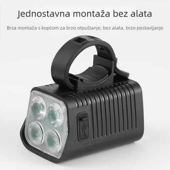 Set prednjeg svjetla i stražnje svjetiljke za bicikl | Visoka svjetlost | Kompatibilno s cestovnim i trail biciklima | Noćna vožnja