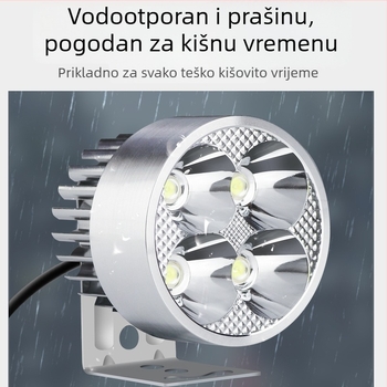 Svjetlo za bicikl s USB priključkom za napajanje i LED spot svjetlom, visoka svjetlina, kamping svjetlo