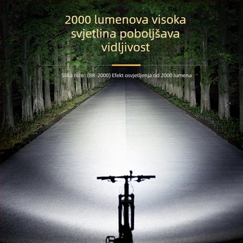 Front LED svjetlo za MTB, 2000 lumena, Punjivo, OEM prilagodba, certificirano CE/ROHS/PSE