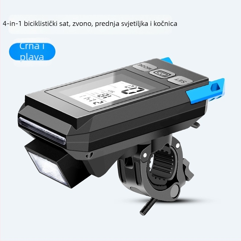 Bežični biciklistički odometar sa zvonom i prednjim svjetlom – višenamjenska oprema Fujizhe