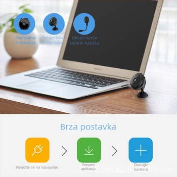 A9 WiFi IP kamera 1080p s detekcijom pokreta i noćnim vidom do 6 m, 5V napajanje