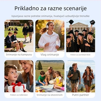 Mini kamera rekord, model AD, 5–12 MP, 1,14-inčni LCD, TF kartica