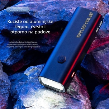 DT-6108 Biciklističko noćno svjetlo, aluminijska legura, visoka svjetlost, punjivo