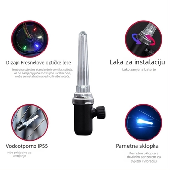 LeadBike LD58 svjetlo za šipke na kotaču s pametnom detekcijom, visoka svjetlina, prilagodljivo