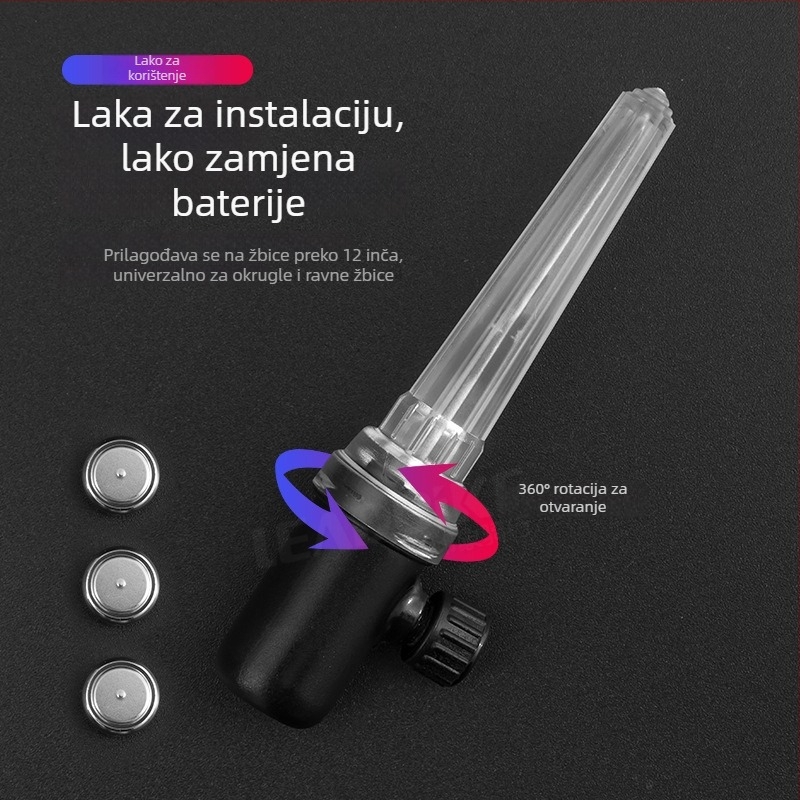 LeadBike LD58 svjetlo za šipke na kotaču s pametnom detekcijom, visoka svjetlina, prilagodljivo