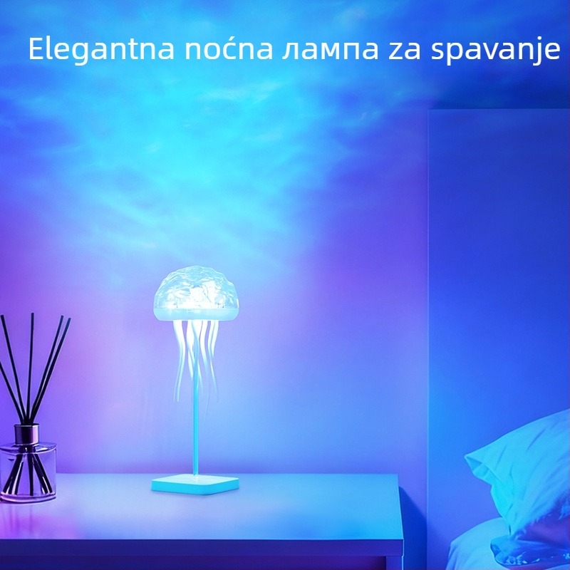 Lampa meduza za stolni prostor s vodnim valovima, glasovno upravljanje, model A9l, ABS