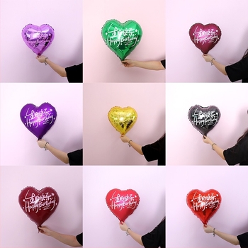 Balon u obliku srca od aluminijske folije za rođendanski party – balon od aluminijske folije, paket na veliko, idealan kao pozadina prvog rođendana