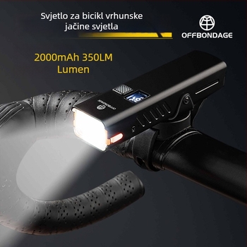 Biciklistička prednja svjetiljka od aluminijske legure – dvostrano upozoravajuće svjetlo za cestovne i planinske bicikle, noćna vožnja