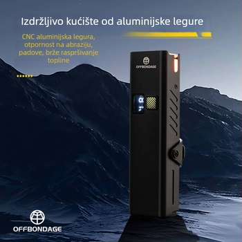 Biciklistička prednja svjetiljka od aluminijske legure – dvostrano upozoravajuće svjetlo za cestovne i planinske bicikle, noćna vožnja