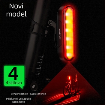 Leadbike lasersko inteligentno stražnje svjetlo za bicikl LD80