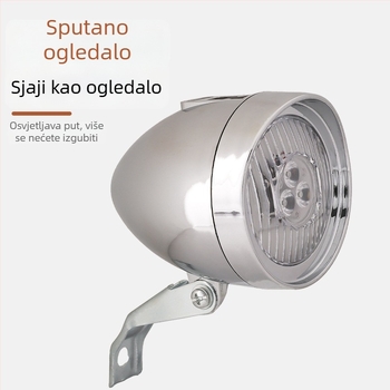 Prednja svjetiljka za bicikl USB punjiva, 3-LED retro rasvjeta za planinski bicikl - Yuuisd/Yusidi privatna marka