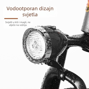 Prednja svjetiljka za bicikl USB punjiva, 3-LED retro rasvjeta za planinski bicikl - Yuuisd/Yusidi privatna marka