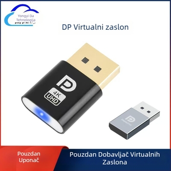 DP virtualni zaslon adapter, 1080P, Windows 7 kompatibilan, podržava daljinsko buđenje, bežična veza