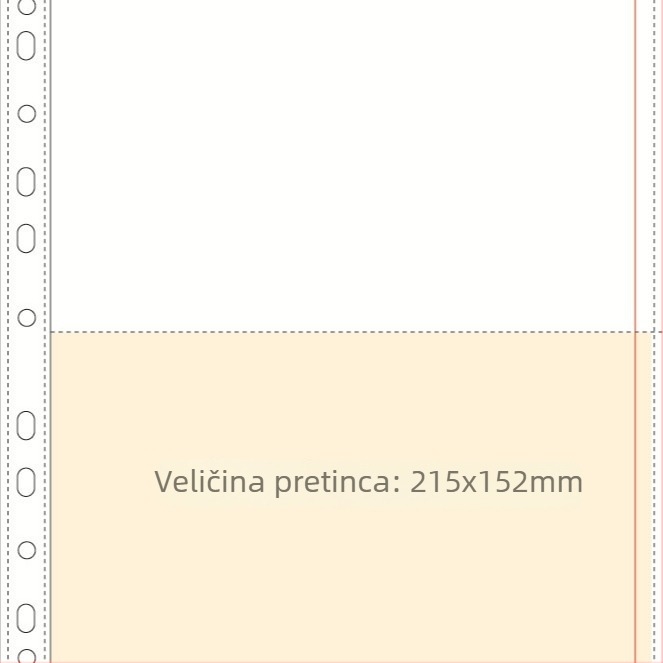 A4 album za kartice s prozirnim unutarnjim stranicama, 8 polja, Loose-Leaf refil, PP stranice, 10 listova