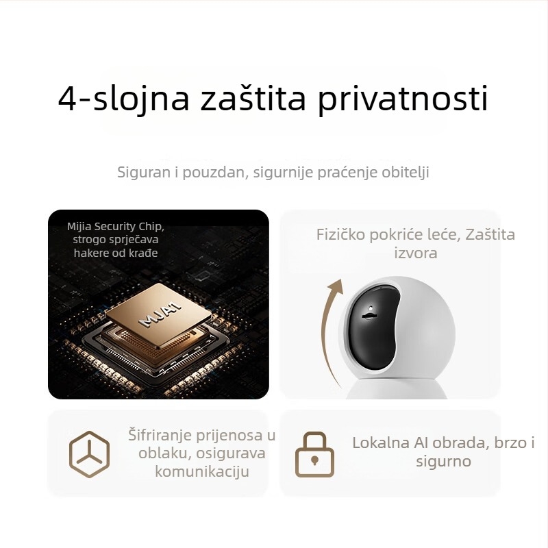 Pametna kamera MJSXJ27CM, upravljanje putem mobilne aplikacije, kompatibilna s Androidom, za unutarnju upotrebu