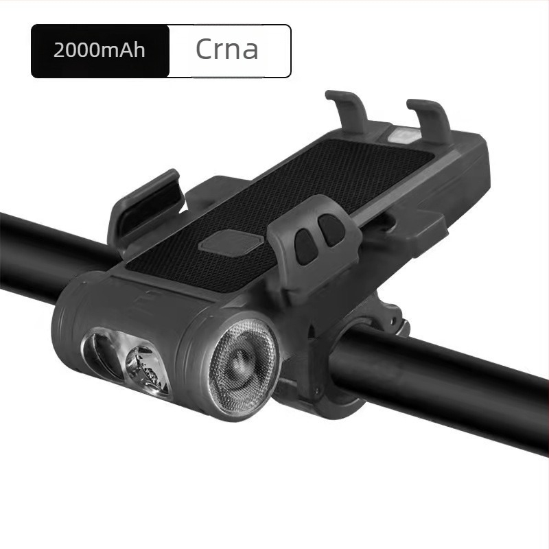 Cestovna biciklistička svjetla s integriranim zvučnikom i držačem za telefon, USB-C punjenje, dvostruki T6 LED, baterija 2000/3500 mAh