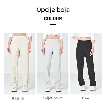 Ženske hlače za brzo sušenje, prozračne smjese kemijskih vlakana, jednobojne, Jack Wolf King.