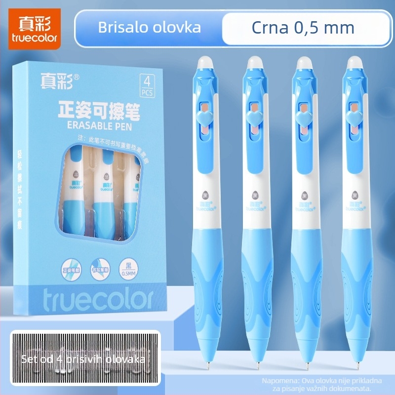 Truecolor P-1941 Neutralna kuglična kemijska olovka, plastično kućište, vrh s kuglicom, mesingov vrh, klik zatvaranje