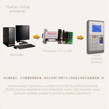 RS232 u RS485 pretvarač, pasivna dvosmjerna konverzija, Model: Rs232 to rs485 converter
