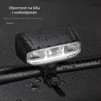 Svjetlo za bicikl od aluminijske legure, dvostruki LED, lagano i kompaktno, za cestovne i planinske bicikle