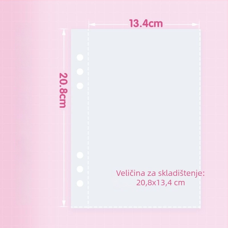 Album za pohranu s listićima za naljepnice i izrezane kartice, više stilova; unutarnji materijali stranica: plastika, PVC, papir, PP; osnovno pakiranje