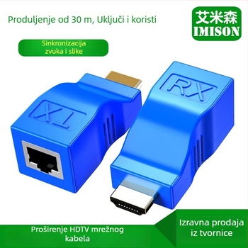 HDMI extender preko RJ45, 30 m, 1080p, HDMI prijenos RJ45, model IMX413