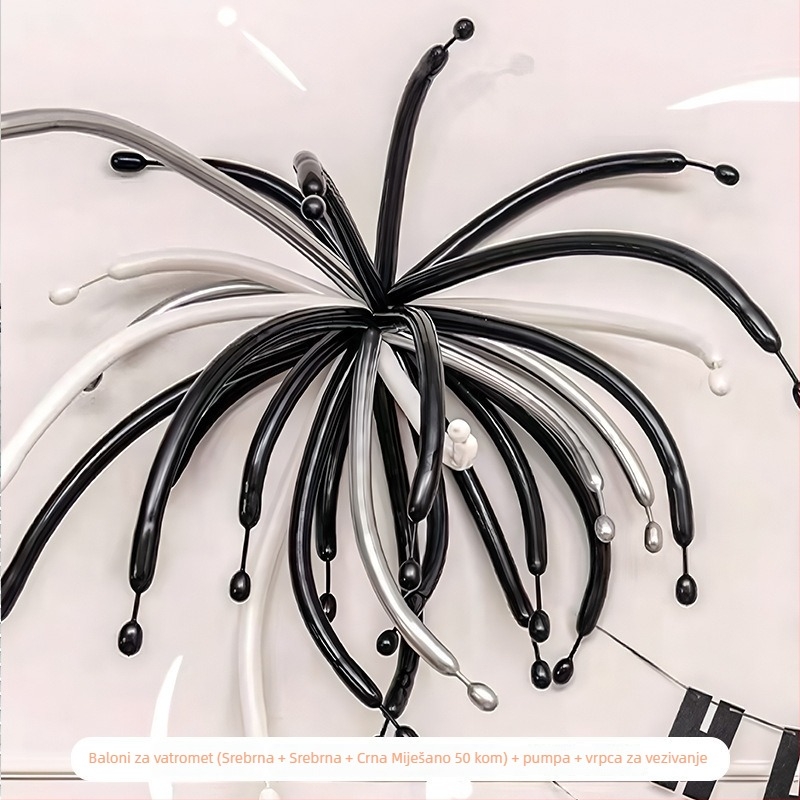 Festivalni latex baloni s dugačkom trakom, bez uzorka; tiskanje logotipa nije dopušteno; IP autorizacija: nema