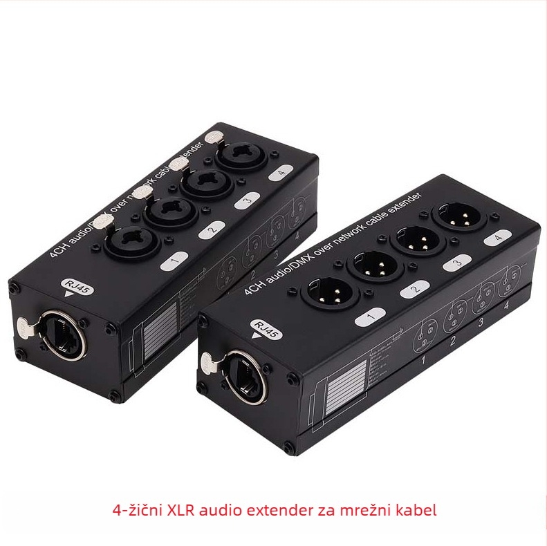 4-kanalni XLR audio transmiter s izolatorom i izolacijom zajedničkog uzemljenja, domet 300 m
