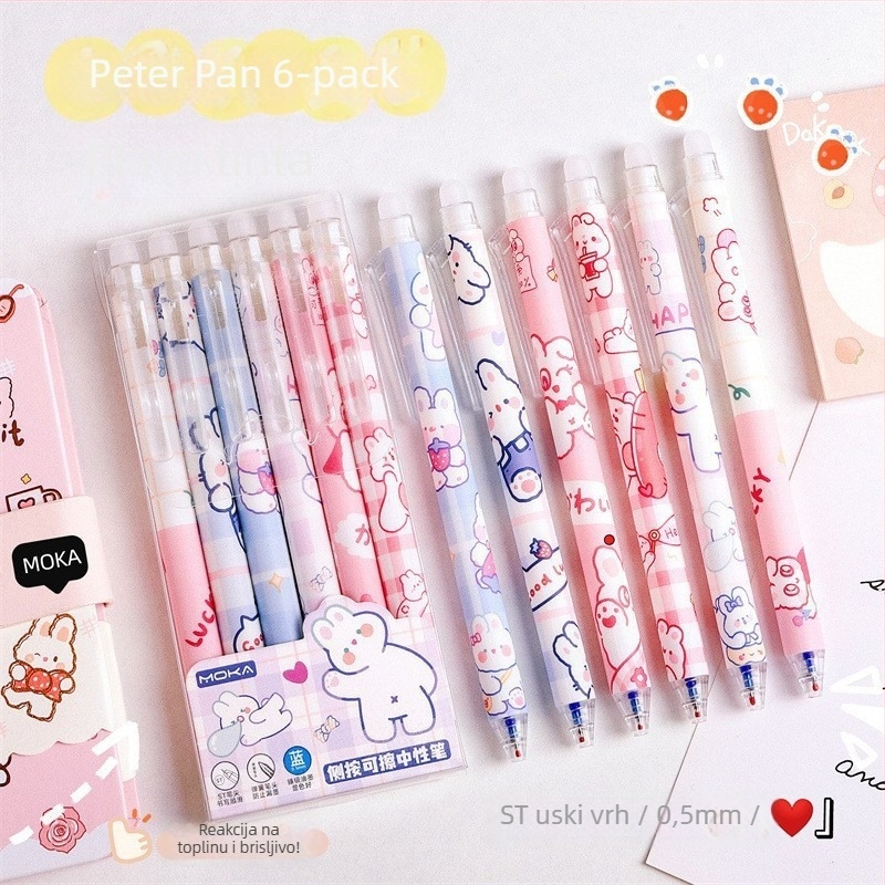 Cartoon erazibilno pero s pritisknim mehanizmom, plastično kućište, ST vrh, ST glavica, u kutiji