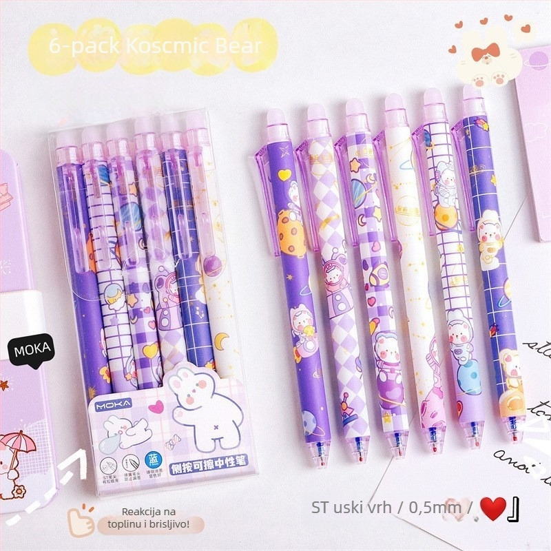 Cartoon erazibilno pero s pritisknim mehanizmom, plastično kućište, ST vrh, ST glavica, u kutiji