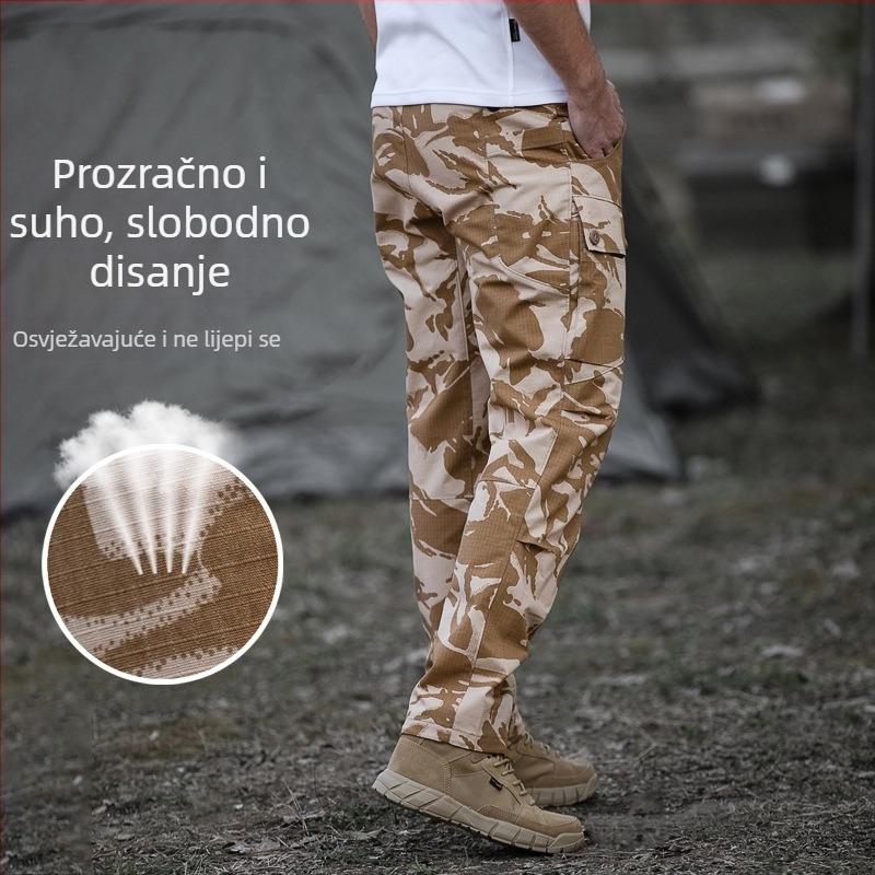 Muške kamuflažne hlače za outdoor – lagane, prozračne, otporne na habanje i prljavštinu