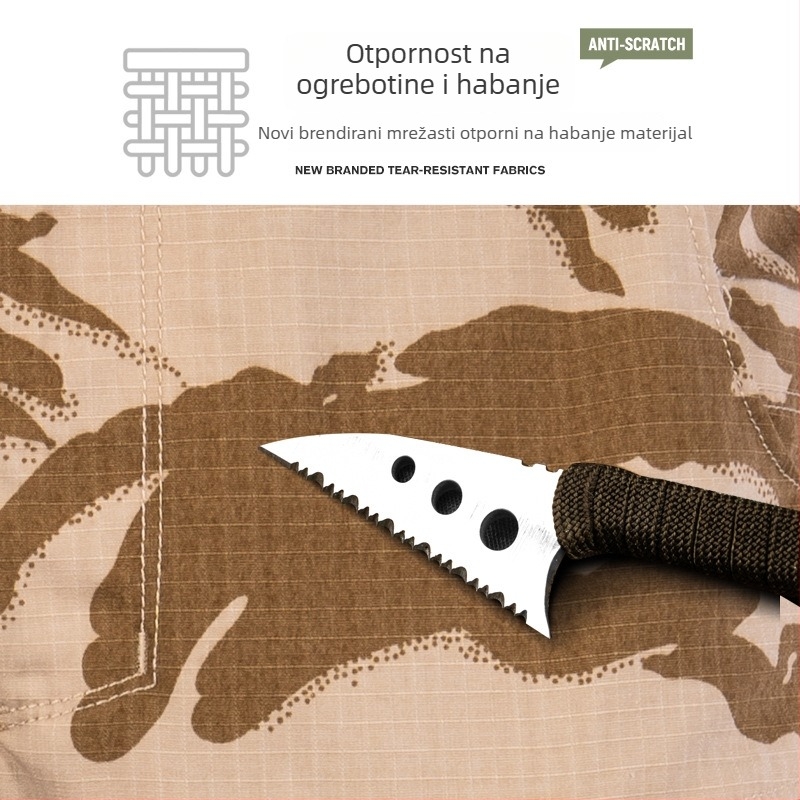 Muške kamuflažne hlače za outdoor – lagane, prozračne, otporne na habanje i prljavštinu