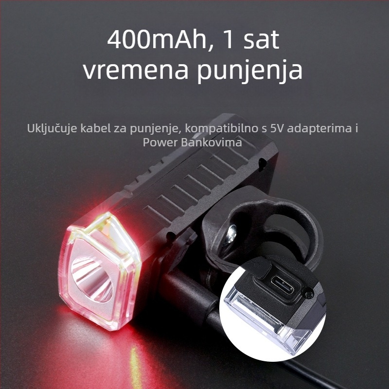 Prednja svjetiljka za bicikl – Visok lumen, za bicikle planinskog i cestovnog tipa, noćna vožnja (Marka: Meilong; Uvoz: Ne; Privatna marka: Da)
