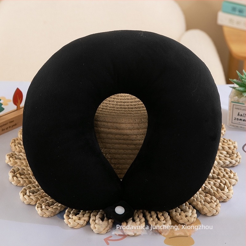 Jastuk u obliku U za ured i putovanja, marka Juncheng, punjenje: vlakna poliester, navlaka: crystal velvet, stil: moderni minimalistički, težina ispod 0,5 kg