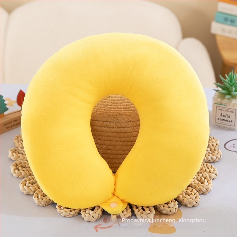 Jastuk u obliku U za ured i putovanja, marka Juncheng, punjenje: vlakna poliester, navlaka: crystal velvet, stil: moderni minimalistički, težina ispod 0,5 kg