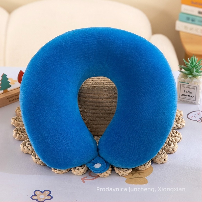 Jastuk u obliku U za ured i putovanja, marka Juncheng, punjenje: vlakna poliester, navlaka: crystal velvet, stil: moderni minimalistički, težina ispod 0,5 kg