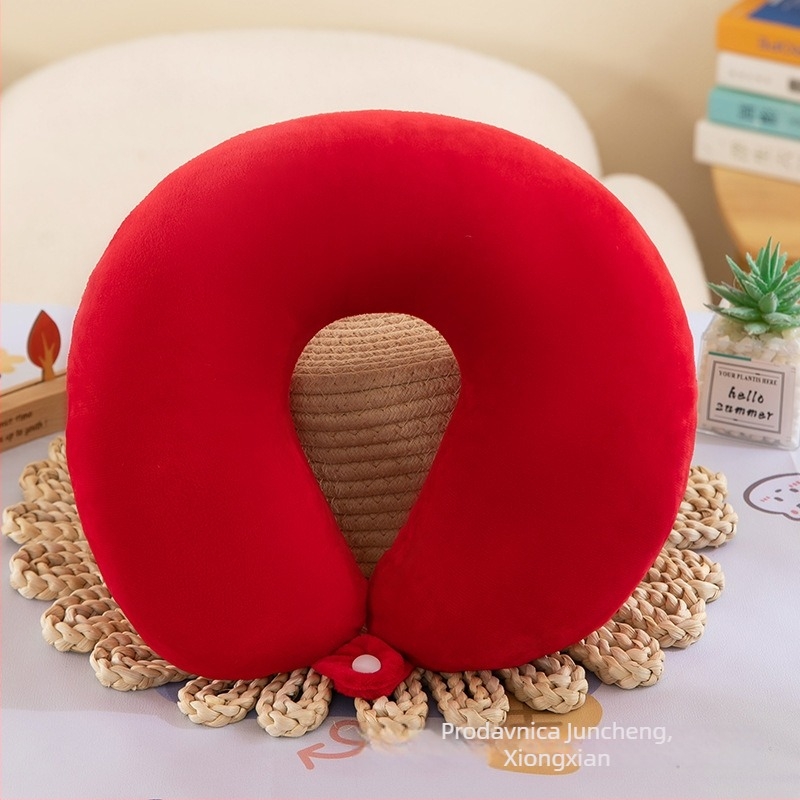 Jastuk u obliku U za ured i putovanja, marka Juncheng, punjenje: vlakna poliester, navlaka: crystal velvet, stil: moderni minimalistički, težina ispod 0,5 kg