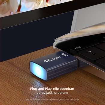 Emulator DP grafičke kartice s EDID lažnim teretom, DP 4K60Hz HDMI virtualni zaslon, uređaj za zaključavanje zaslona
