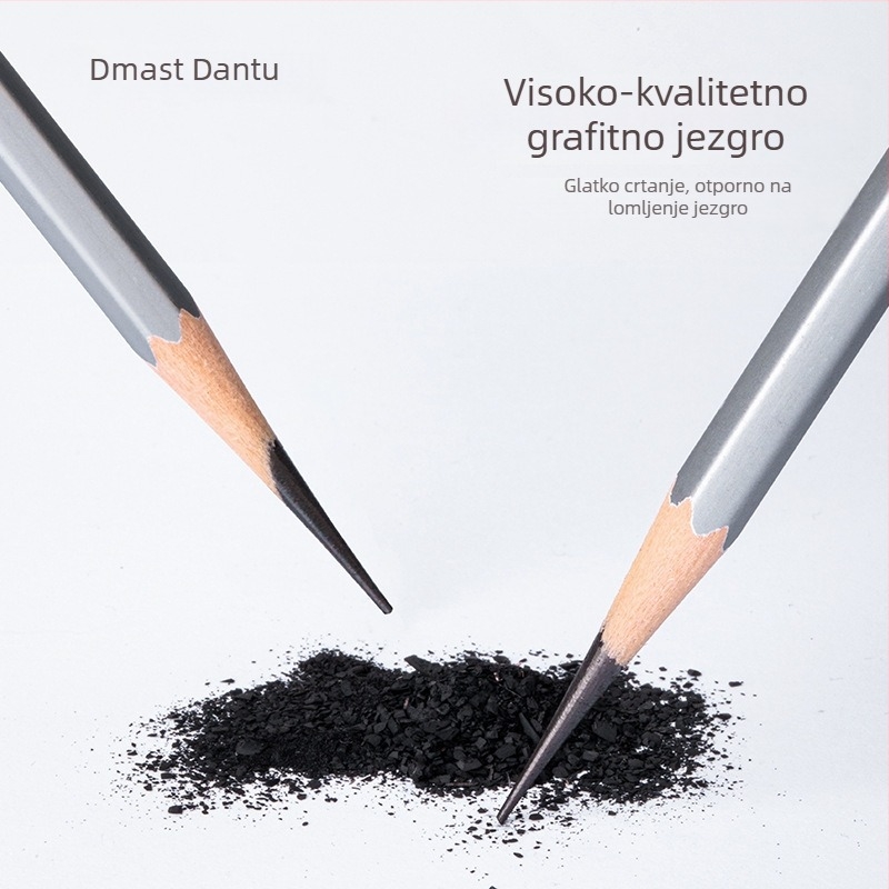 Deli RK3-2B Dantu skić olovka, šesterokutno drveno tijelo, 2B, 12 kom./kutija