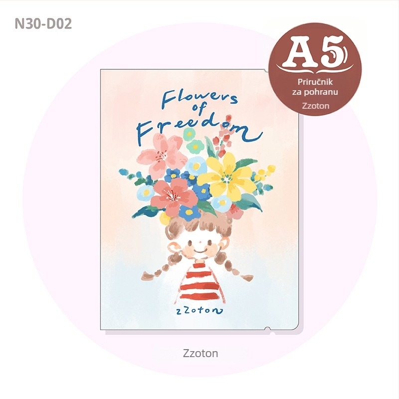 A5 album za naljepnice i kartice, unutarnje stranice od pisaćeg papira, pogodan za loose-leaf dopune, IP nije ovlašten, uvoz: zabranjen