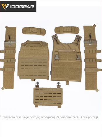 Taktička vest s MOLLE modularnim proširenjem (500D najlon, brzo sušenje, prozračan, vodootporan)