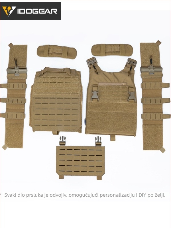 Taktička vest s MOLLE modularnim proširenjem (500D najlon, brzo sušenje, prozračan, vodootporan)