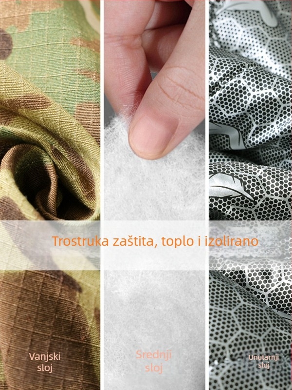 Zimski radni komplet – jakna i hlače, vanjski materijal 95% poliester, podstava 95% poliester, zima 2024, za muškarce