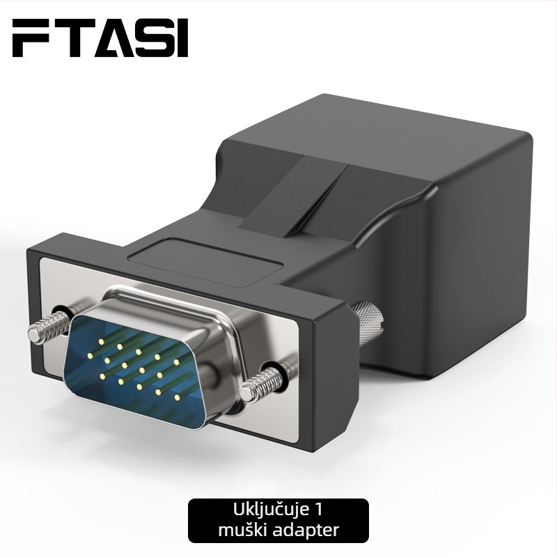VGA proširenje s RJ45 adapter kabelom, 20 m, univerzalna kompatibilnost, FTASI FT-VJ20