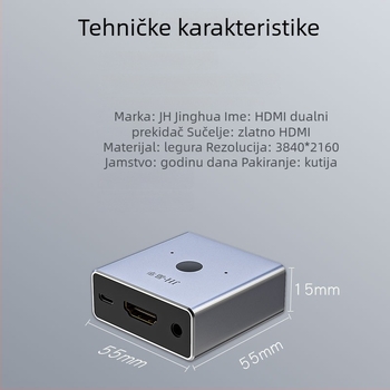 HDMI KVM prekidač Q520, 1010P, 2023 - za sigurnosni nadzor