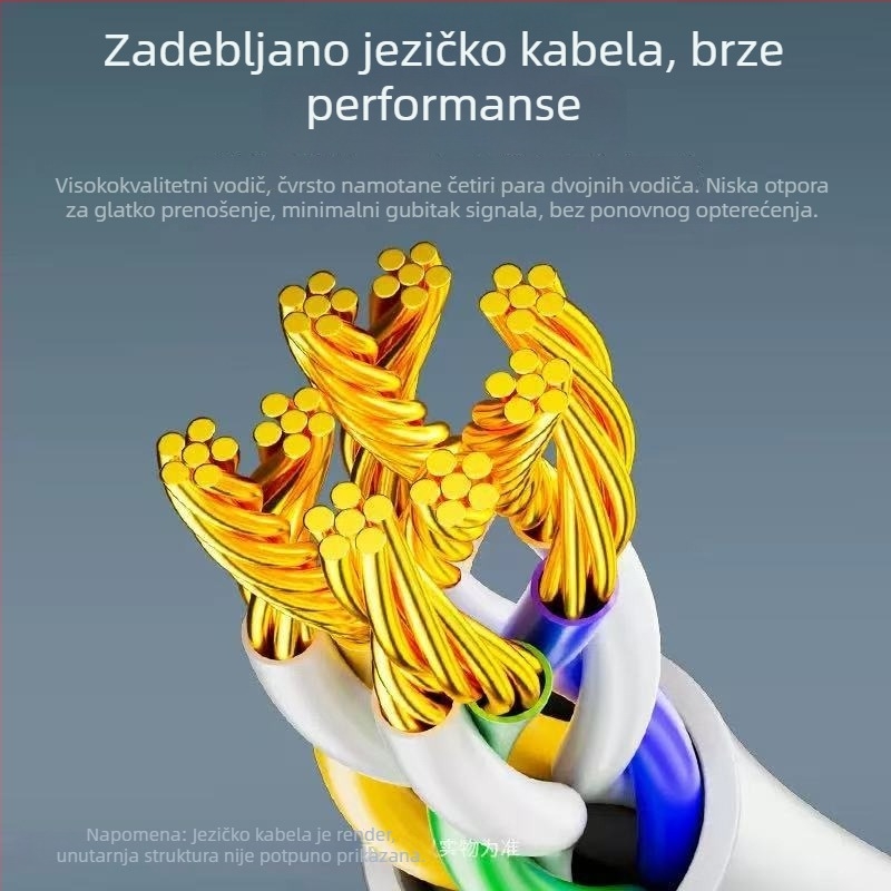 Cat6 gigabit Ethernet kabel, vanjska upotreba, za ruter i nadzor