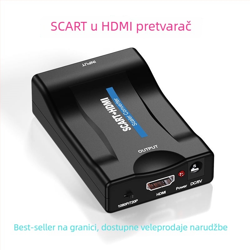 Pretvarač HDMI u SCART – adapter, 1080P, model YH-021, za TV i set-top box, OEM dostupan