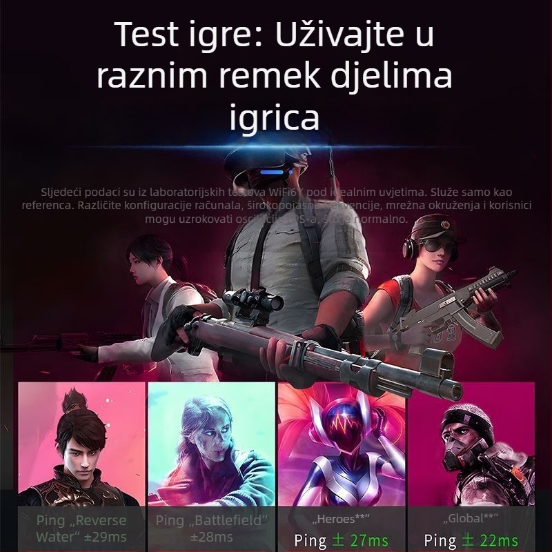 Bežična USB mrežna kartica – bez drivera, podrška WiFi 6; Gigabit Ethernet kompatibilnost (10/100/1000 Mbps, USB, Ethernet)